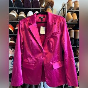 Women’s Barbie color jacket. Size large. With tags, never been worn.